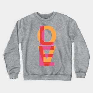 Vibrant Love Design Crewneck Sweatshirt